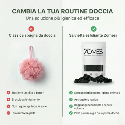 Eskano™ - Asciugamano da doccia esfoliante Zomesi