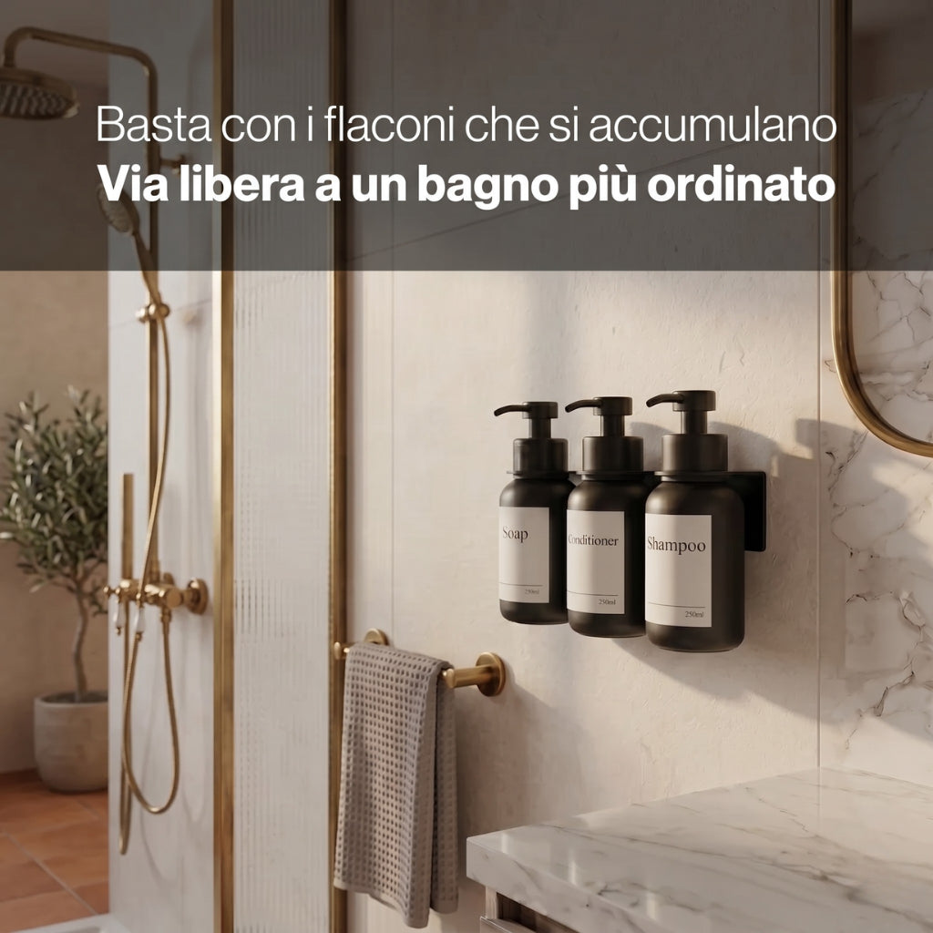 Sapino™ - Distributore di sapone da parete in vetro