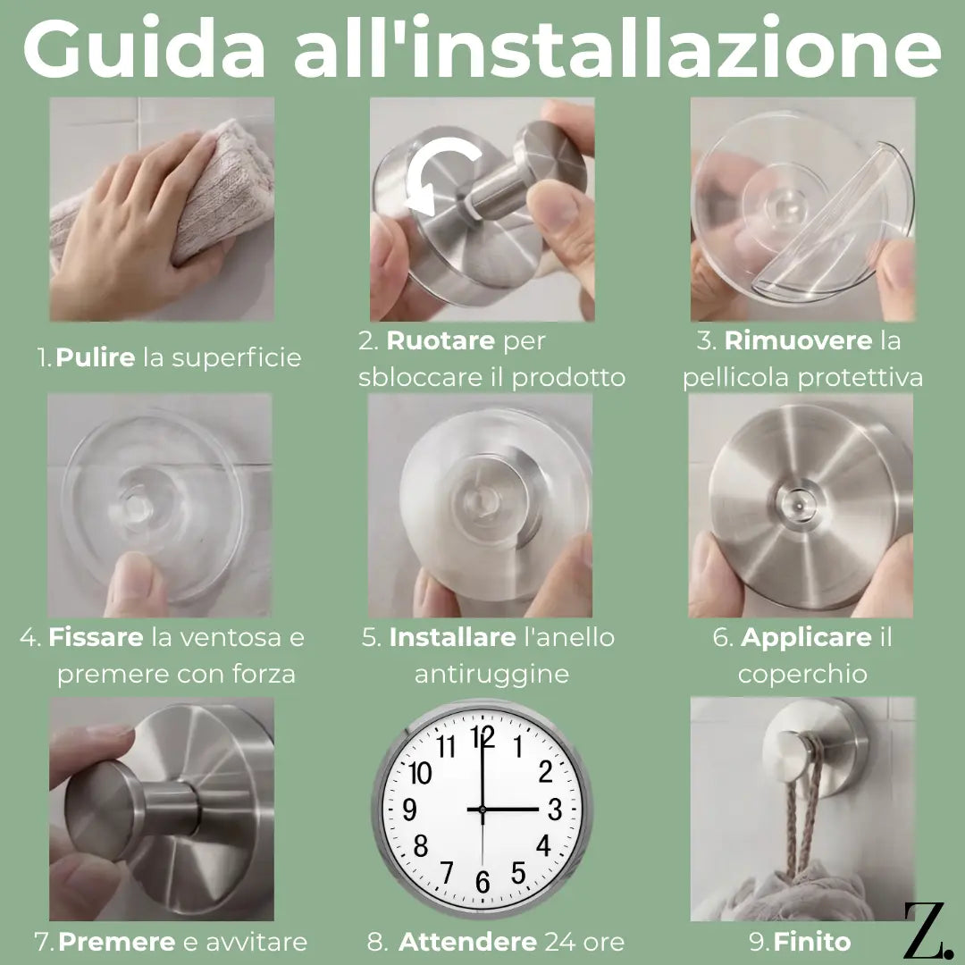 Agarri™ - Set di ganci a ventosa