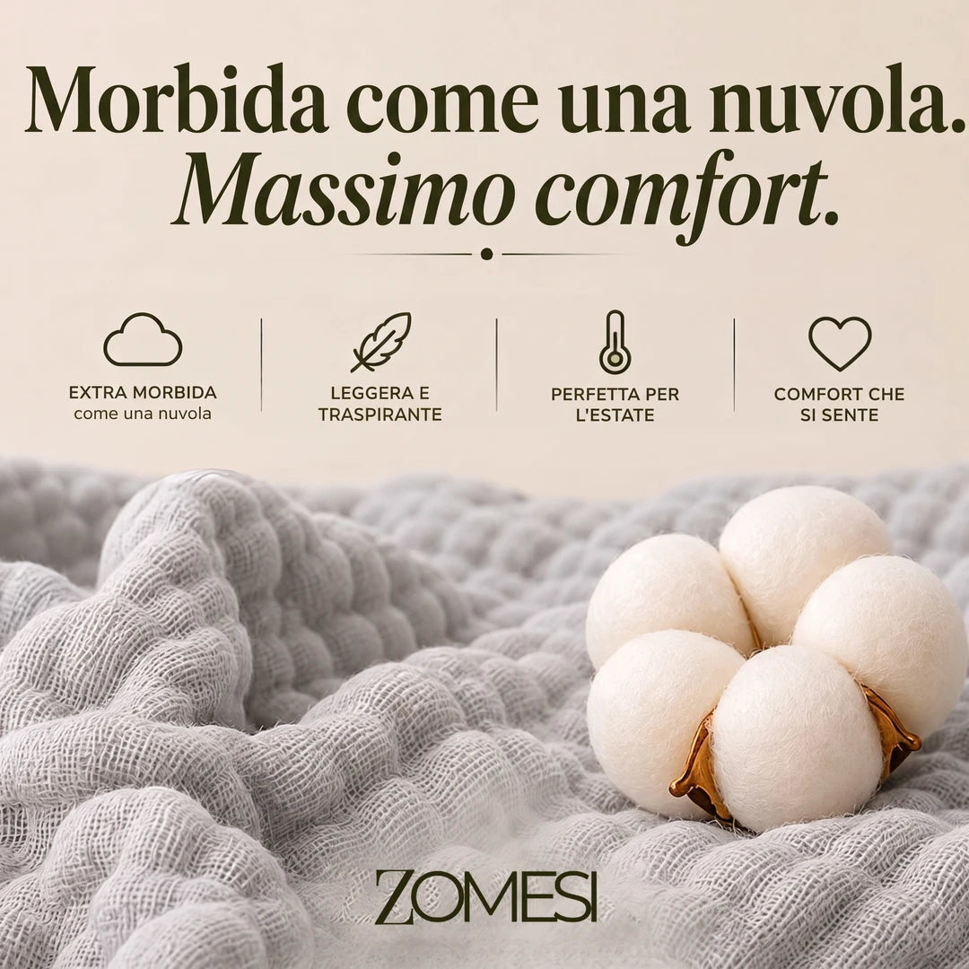 Mussora™ coperta in mussola - Morbida come una nuvola