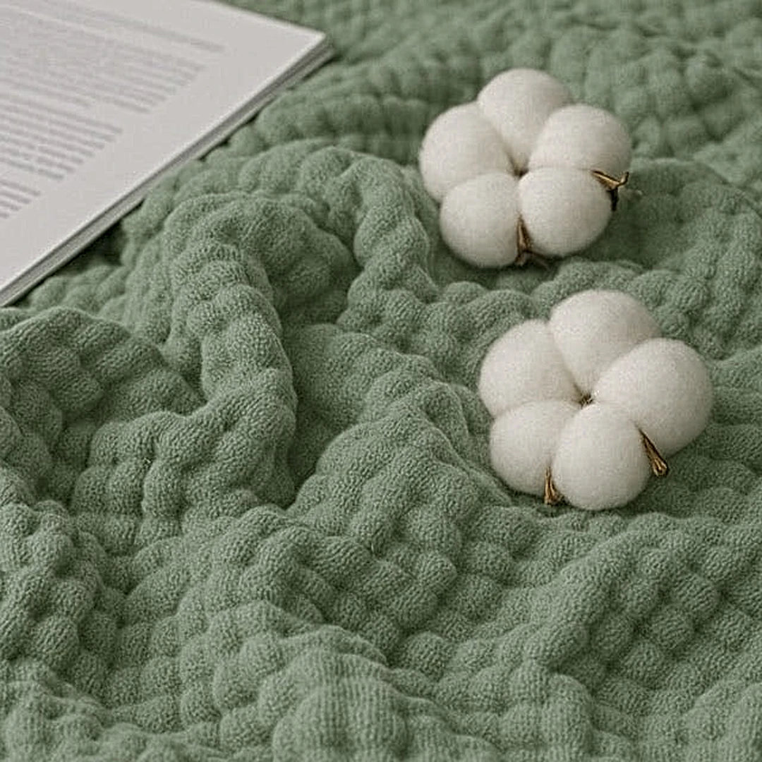 Mussora™ coperta in mussola verde