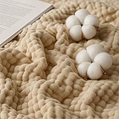 Mussora™ coperta in mussola beige