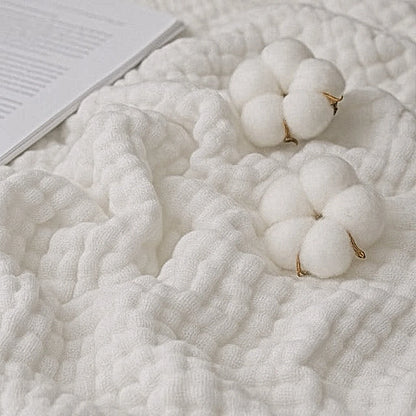 Mussora™ coperta in mussola bianca