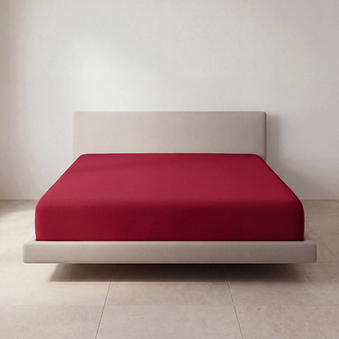 Sonnara™ lenzuolo con angoli rosso camino